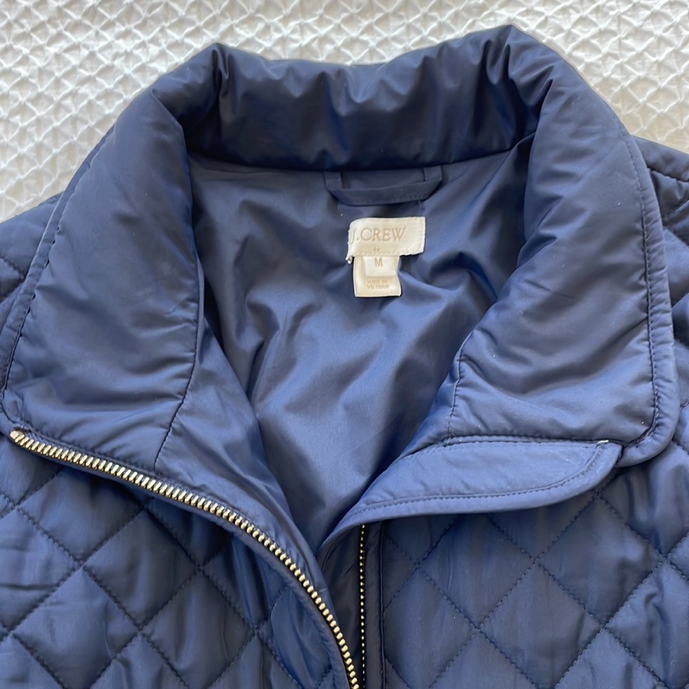 JCREW Quilted Navy Jacket - Picture 2 of 4